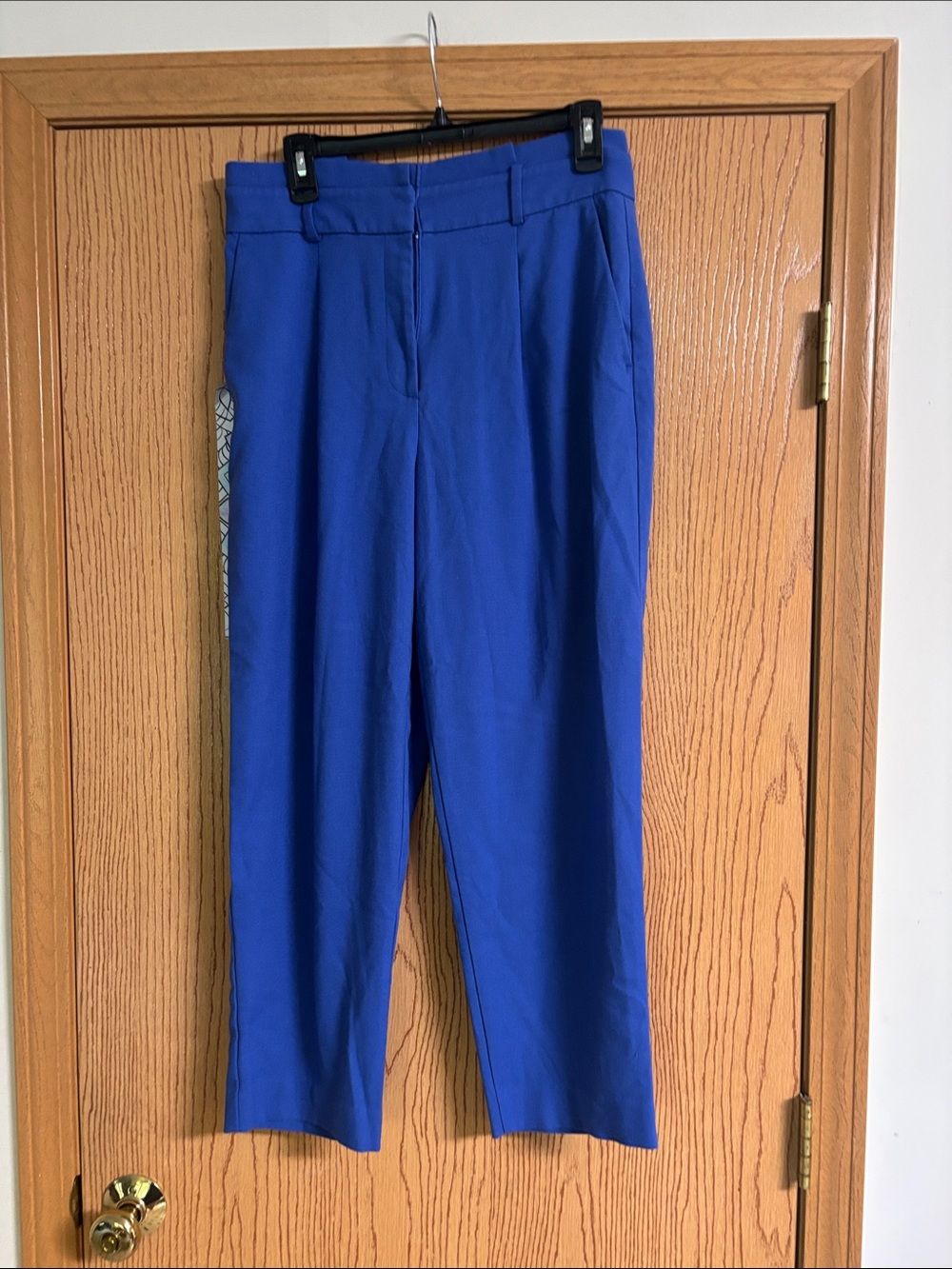 Ann Taylor Royal Blue Women's Cropped Dress Trousers w/ Belt